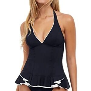Profile by Gottex Women's Standard Halter V-Neck Tankini Top ONLY Size 8